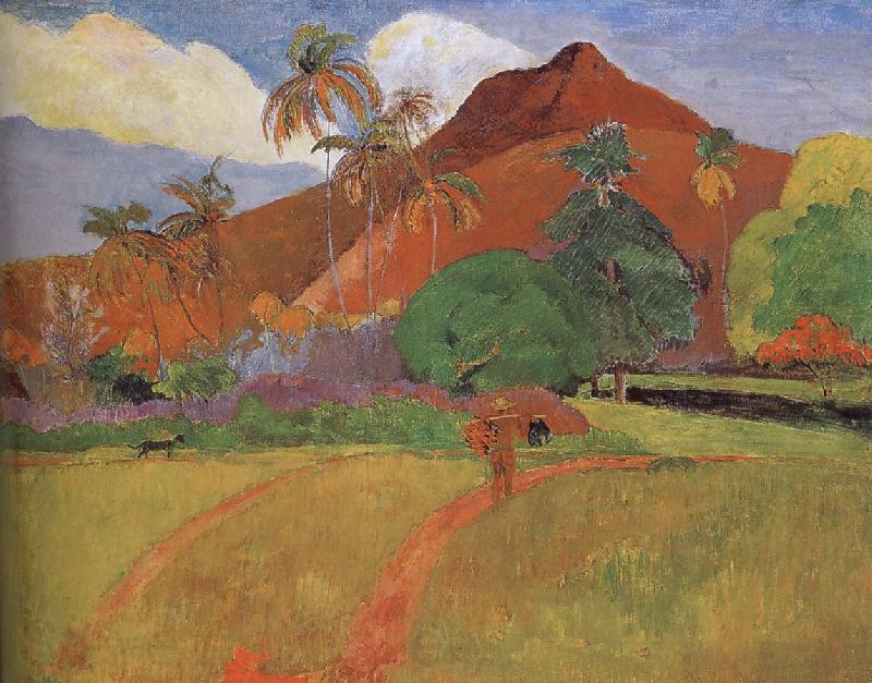Paul Gauguin Tahitian Landscape Norge oil painting art